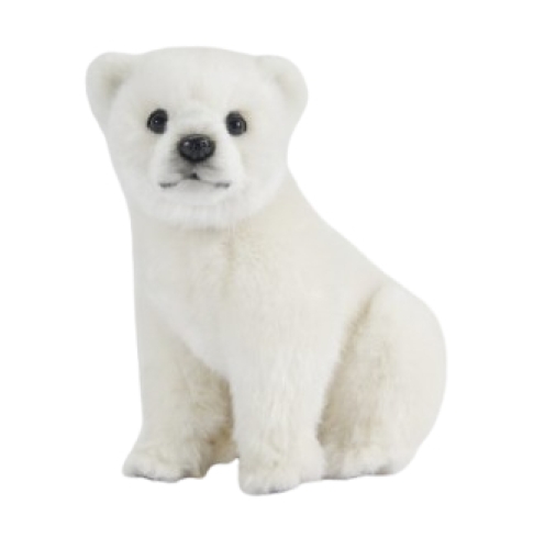 Мяка іграшка Дитинча білого ведмедя, довжина 24 см, Hansa (70423) / Мякі іграшки Kids Republic Мяка іграшка Дитинча білого ведмедя, довжина 24 см, Hansa (70423) / Мякі іграшки