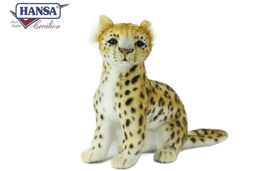 Plush Toy Leopard sitting height 27cm, Hansa (70683) / Plush Toys № 2