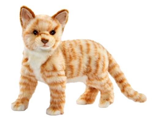 Plush Toy Red cat, standing, length 30cm, Hansa (72304) / Plush Toys Kids Republic Plush Toy Red cat, standing, length 30cm, Hansa (72304) / Plush Toys