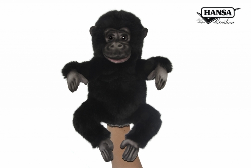 Plush Toy Gorilla, Puppet series, height 28 cm, Hansa (79587) / Plush Toys № 2 Kids Republic Plush Toy Gorilla, Puppet series, height 28 cm, Hansa (79587) / Plush Toys № 2