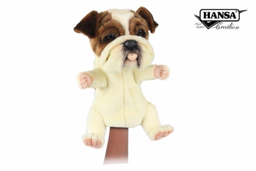 Plush Toy British Bulldog, Puppet series, Hansa (84482) / Plush Toys № 2 Kids Republic Plush Toy British Bulldog, Puppet series, Hansa (84482) / Plush Toys № 2