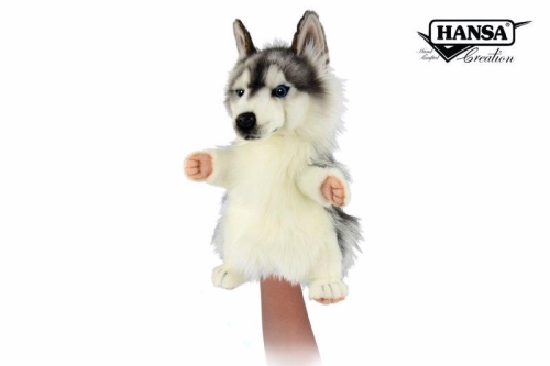 Plush Toy Husky, Puppet series, Hansa (84499) / Plush Toys № 2 Kids Republic Plush Toy Husky, Puppet series, Hansa (84499) / Plush Toys № 2