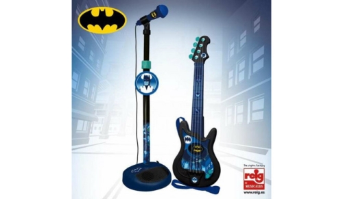 Дитяча гитара Batman з мікрофоном, Reig (34628) / Музичні іграшки № 2 Kids Republic Дитяча гитара Batman з мікрофоном, Reig (34628) / Музичні іграшки № 2