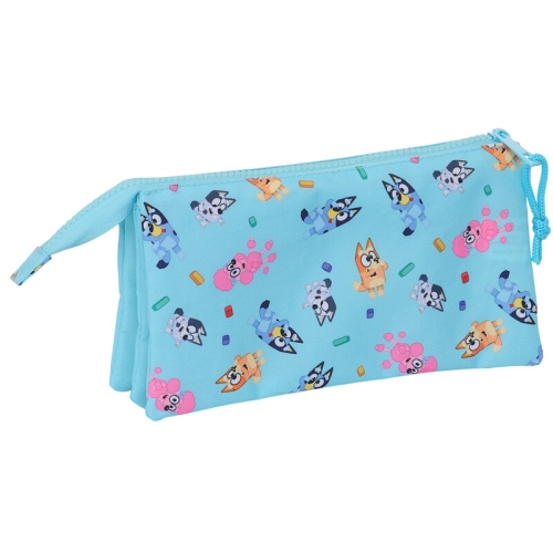Three-compartment pencil case Bluey, Safta (66440) / Stationery № 2 Kids Republic Three-compartment pencil case Bluey, Safta (66440) / Stationery № 2
