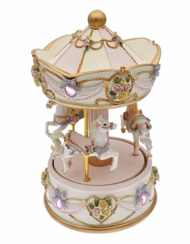Декор Карусель з музикою (біло-рожева), Trediser (42694) / Декор в дитячу Kids Republic Декор Карусель з музикою (біло-рожева), Trediser (42694) / Декор в дитячу