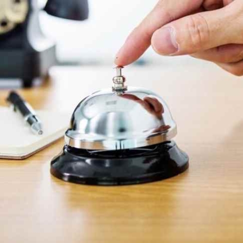 Настільний двінок рецепція (хром), Trediser (42805) / Декор в дитячу