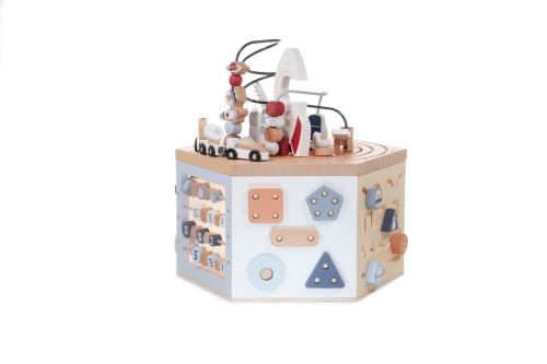 Бізікуб 7 в 1, EverEarth (35220) / Бізіборди та будиночки № 7