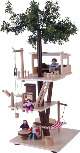 Dolls Wooden Tree House, EverEarth (37675) / Doll House Kids Republic Dolls Wooden Tree House, EverEarth (37675) / Doll House