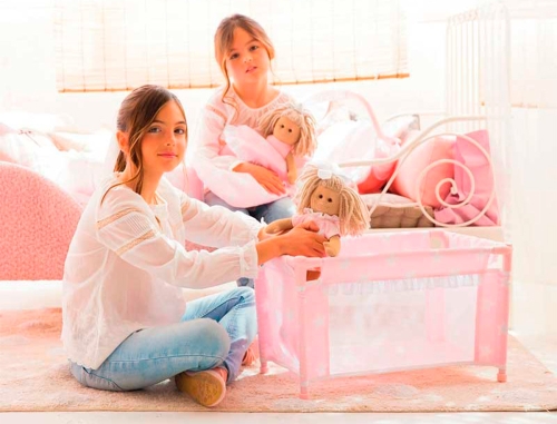 Toy bed series Carlota, La Nina (04083) / Doll House Furniture № 3 Kids Republic Toy bed series Carlota, La Nina (04083) / Doll House Furniture № 3