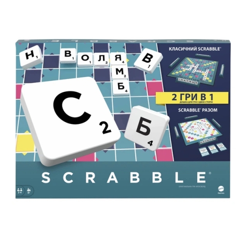Board game Scrabble Original (Ukrainian), Mattel (HXW21) / Board Games Kids Republic Board game Scrabble Original (Ukrainian), Mattel (HXW21) / Board Games