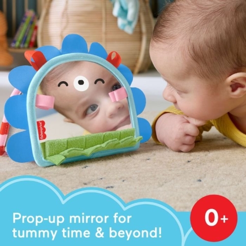 Портативное зеркальце 2-в-1 для малыша Fisher-Price, Mattel (JHB45) / Игрушки в коляску № 2 Kids Republic Портативное зеркальце 2-в-1 для малыша Fisher-Price, Mattel (JHB45) / Игрушки в коляску № 2
