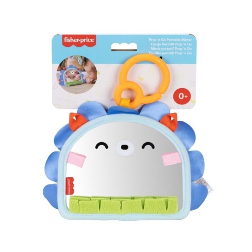 Портативное зеркальце 2-в-1 для малыша Fisher-Price, Mattel (JHB45) / Игрушки в коляску Kids Republic Портативное зеркальце 2-в-1 для малыша Fisher-Price, Mattel (JHB45) / Игрушки в коляску