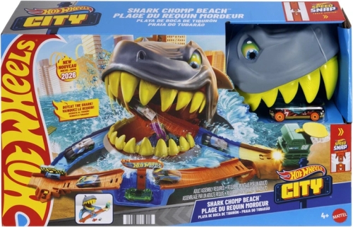 Игровой набор Пляжная атака акулы Hot Wheels, Mattel (JHL96) / Игровые наборы № 2