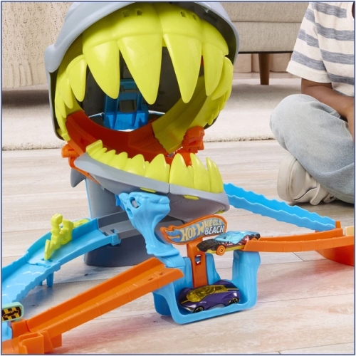 Игровой набор Пляжная атака акулы Hot Wheels, Mattel (JHL96) / Игровые наборы № 6