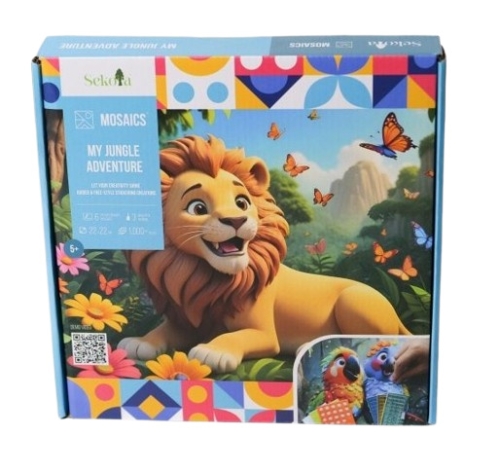 Sekoia Mosaics Art Set: My Jungle Adventure, Play Global (40007) / Do It Yourself Kids Republic Sekoia Mosaics Art Set: My Jungle Adventure, Play Global (40007) / Do It Yourself