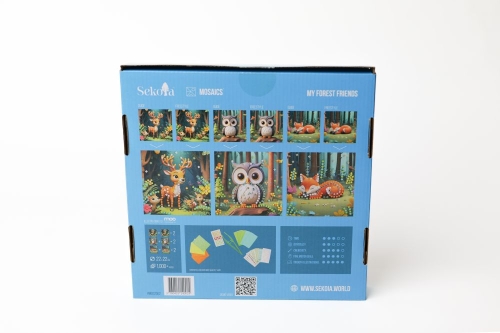 Набір для творчості Sekoia Mosaics: Лісові друзі, Play Global (40014) / Зроби сам № 2 Kids Republic Набір для творчості Sekoia Mosaics: Лісові друзі, Play Global (40014) / Зроби сам № 2