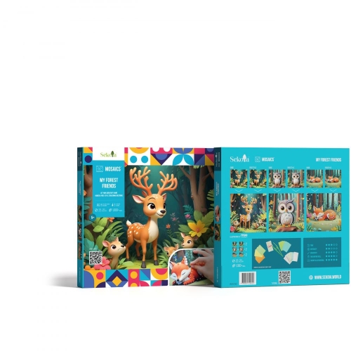 Набір для творчості Sekoia Mosaics: Лісові друзі, Play Global (40014) / Зроби сам № 3 Kids Republic Набір для творчості Sekoia Mosaics: Лісові друзі, Play Global (40014) / Зроби сам № 3