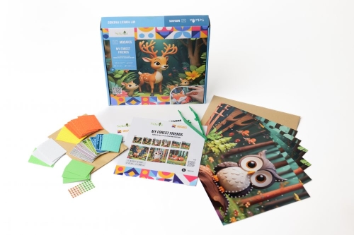 Набір для творчості Sekoia Mosaics: Лісові друзі, Play Global (40014) / Зроби сам № 4 Kids Republic Набір для творчості Sekoia Mosaics: Лісові друзі, Play Global (40014) / Зроби сам № 4