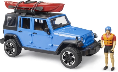 Набір іграшковий. Автомобіль Jeep Wrangler Rubicon Unlimited з каяком та фігуркою, Bruder (25298) / Ігрові набори № 3