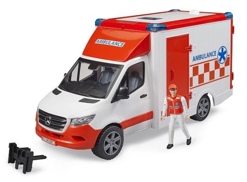 Набір іграшковий. Автомобіль швидкої допомоги MB Sprinter з фігуркою, Bruder (26769) / Ігрові набори № 2 Kids Republic Набір іграшковий. Автомобіль швидкої допомоги MB Sprinter з фігуркою, Bruder (26769) / Ігрові набори № 2