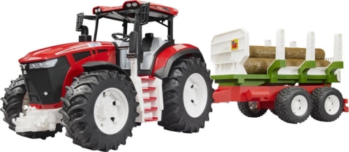 Toy set. Roadmax tractor with trailer and logs, Bruder (34535) / Play Sets № 2