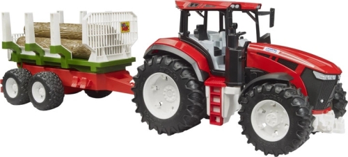 Toy set. Roadmax tractor with trailer and logs, Bruder (34535) / Play Sets № 3