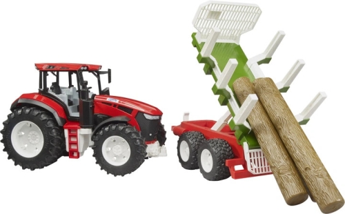 Toy set. Roadmax tractor with trailer and logs, Bruder (34535) / Play Sets № 5