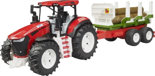 Toy set. Roadmax tractor with trailer and logs, Bruder (34535) / Play Sets
