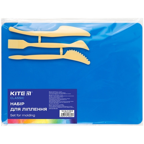 Набор для лепки (180х250 мм+ 3 стека), син. Classic, Kite (86607) / Лепка Kids Republic Набор для лепки (180х250 мм+ 3 стека), син. Classic, Kite (86607) / Лепка