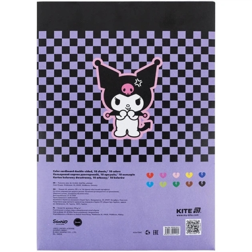 Картон цвет. двухстор. (10 л/10 цв), А4 HK-2, Kite (51169) / Сделай сам № 4 Kids Republic Картон цвет. двухстор. (10 л/10 цв), А4 HK-2, Kite (51169) / Сделай сам № 4