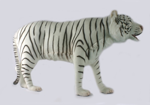 Animated Plush toy White Tiger standing, Hansa (0200) / Plush Toys № 2