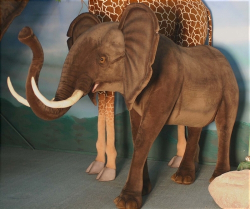 Animated Plush toy Elephant length 330cm, Hansa (0235) / Plush Toys № 2