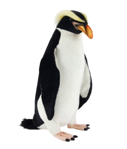 Plush toy Penguin, crested, height 54cm, Hansa (7119) / Plush Toys