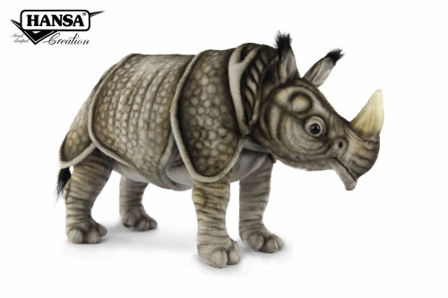 Plush toy Rhinoceros Gayasaki length 39cm, Hansa (8791) / Plush Toys № 2