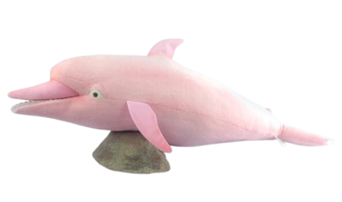 Plush toy Pink bottlenose dolphin length 113cm, Hansa (8852) / Plush Toys