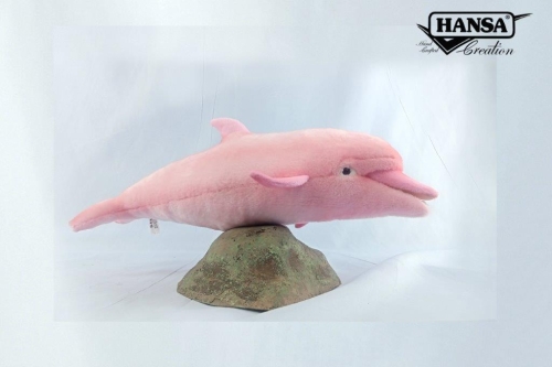 Plush toy Pink bottlenose dolphin length 90cm, Hansa (8853) / Plush Toys № 2