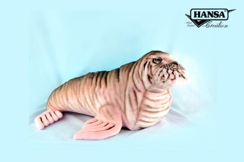 Мягкая игрушка Детская моржа-альбиноса длина 89см, Hansa (8856) / Мягкие игрушки № 2