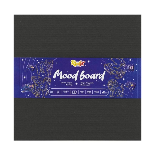 Лепорелло «Moodboard» 17*17см, 6 листів 240 г, Rudix, Gamma (19415) / Малювання № 2