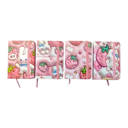Блокнот на гумці A7 3D 680x100 mm, Strawberry, Малеваро (63760) / Канцелярія Kids Republic Блокнот на гумці A7 3D 680x100 mm, Strawberry, Малеваро (63760) / Канцелярія