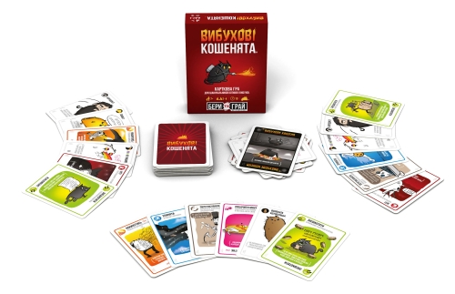 Взрывные котята: Бери и Играй - Настольная игра, Розум (90488) / Настольные игры № 2 Kids Republic Взрывные котята: Бери и Играй - Настольная игра, Розум (90488) / Настольные игры № 2
