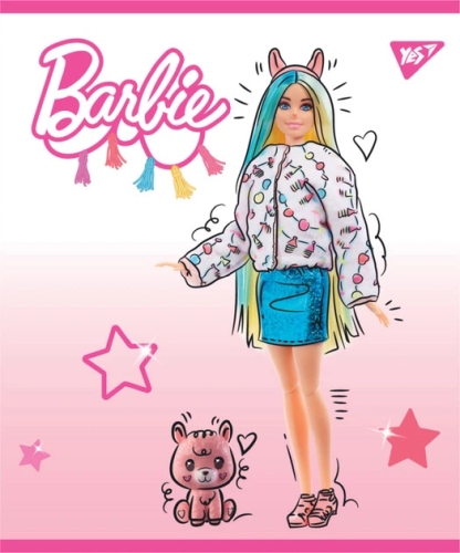 Тетрадь для записей А5/18 кл. Barbie мат. ВДЛ+глитер, YES (81111) / Пеналы и канцелярия № 3 Kids Republic Тетрадь для записей А5/18 кл. Barbie мат. ВДЛ+глитер, YES (81111) / Пеналы и канцелярия № 3