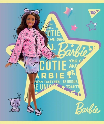 Тетрадь для записей А5/18 кл. Barbie мат. ВДЛ+глитер, YES (81111) / Пеналы и канцелярия № 5 Kids Republic Тетрадь для записей А5/18 кл. Barbie мат. ВДЛ+глитер, YES (81111) / Пеналы и канцелярия № 5