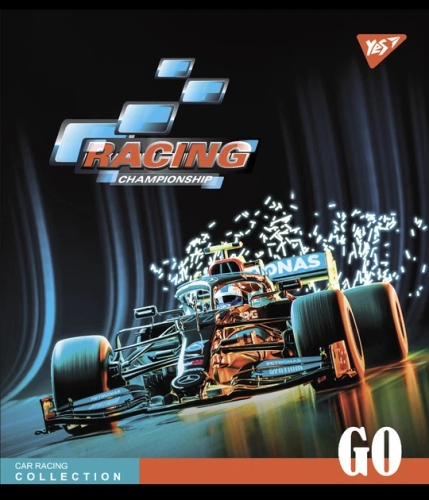 Тетрадь для записей А5/24 кл. Racing championship мат. ВДЛ+УФ-выб.+микроэмбосинг, YES (81456) / Пеналы и канцелярия № 2 Kids Republic Тетрадь для записей А5/24 кл. Racing championship мат. ВДЛ+УФ-выб.+микроэмбосинг, YES (81456) / Пеналы и канцелярия № 2