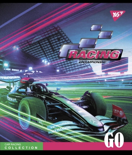 Тетрадь для записей А5/24 кл. Racing championship мат. ВДЛ+УФ-выб.+микроэмбосинг, YES (81456) / Пеналы и канцелярия № 4 Kids Republic Тетрадь для записей А5/24 кл. Racing championship мат. ВДЛ+УФ-выб.+микроэмбосинг, YES (81456) / Пеналы и канцелярия № 4