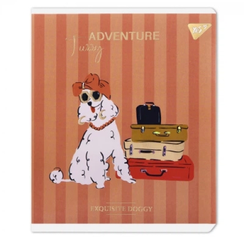 Тетрадь для записей А5/24 кл. Luxure doggy Фольга золото, УФ выб, YES (90632) / Пеналы и канцелярия № 5 Kids Republic Тетрадь для записей А5/24 кл. Luxure doggy Фольга золото, УФ выб, YES (90632) / Пеналы и канцелярия № 5
