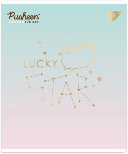 Тетрадь для записей А5/24 кл. Goldstar Pusheen Софт тач, фольга золото, YES (90656) / Пеналы и канцелярия № 2 Kids Republic Тетрадь для записей А5/24 кл. Goldstar Pusheen Софт тач, фольга золото, YES (90656) / Пеналы и канцелярия № 2
