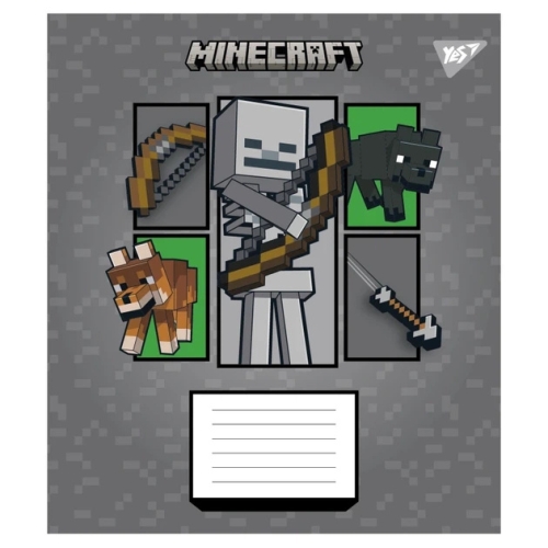 А5/12 лин. Minecraft Arrows, тетрадь ученическая школьная, YES (91691) / Пеналы и канцелярия № 5 Kids Republic А5/12 лин. Minecraft Arrows, тетрадь ученическая школьная, YES (91691) / Пеналы и канцелярия № 5