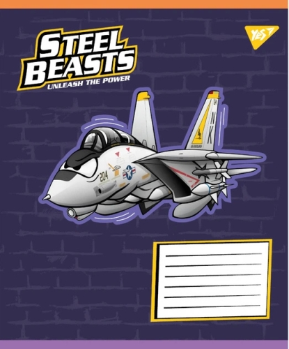 А5/12 лин. Steel Beasts, тетрадь ученическая школьная, YES (93084) / Пеналы и канцелярия № 5 Kids Republic А5/12 лин. Steel Beasts, тетрадь ученическая школьная, YES (93084) / Пеналы и канцелярия № 5