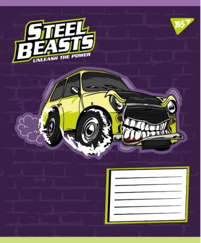 А5/12 лин. Steel Beasts, тетрадь ученическая школьная, YES (93084) / Пеналы и канцелярия № 6 Kids Republic А5/12 лин. Steel Beasts, тетрадь ученическая школьная, YES (93084) / Пеналы и канцелярия № 6