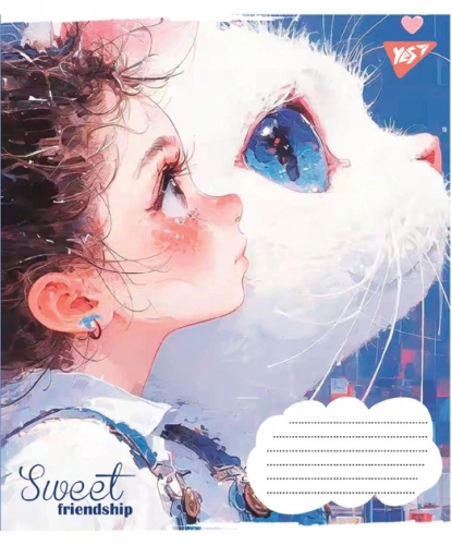 А5/12 лин. Sweet Friendship, тетрадь ученическая школьная, YES (95293) / Пеналы и канцелярия № 5 Kids Republic А5/12 лин. Sweet Friendship, тетрадь ученическая школьная, YES (95293) / Пеналы и канцелярия № 5